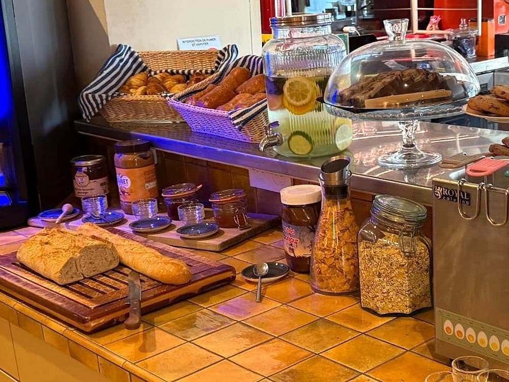 Le buffet du petit déjeuner