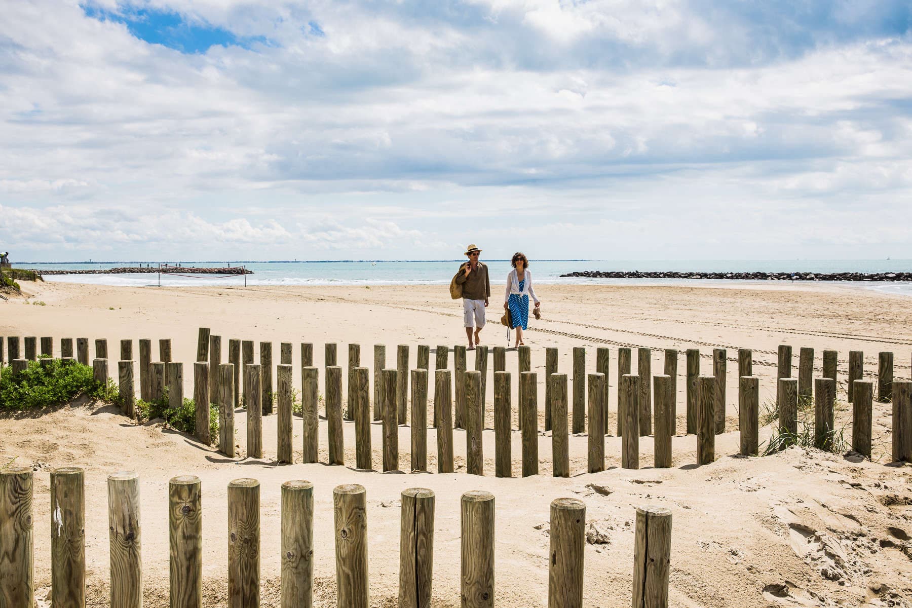Plage de Carnon et ses ganivelles