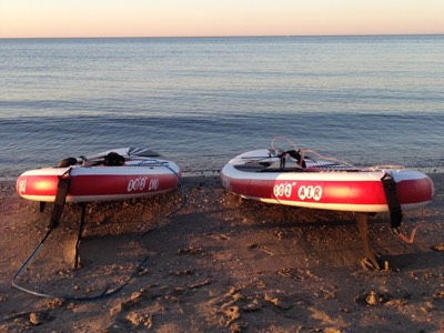 Paddle on the beach